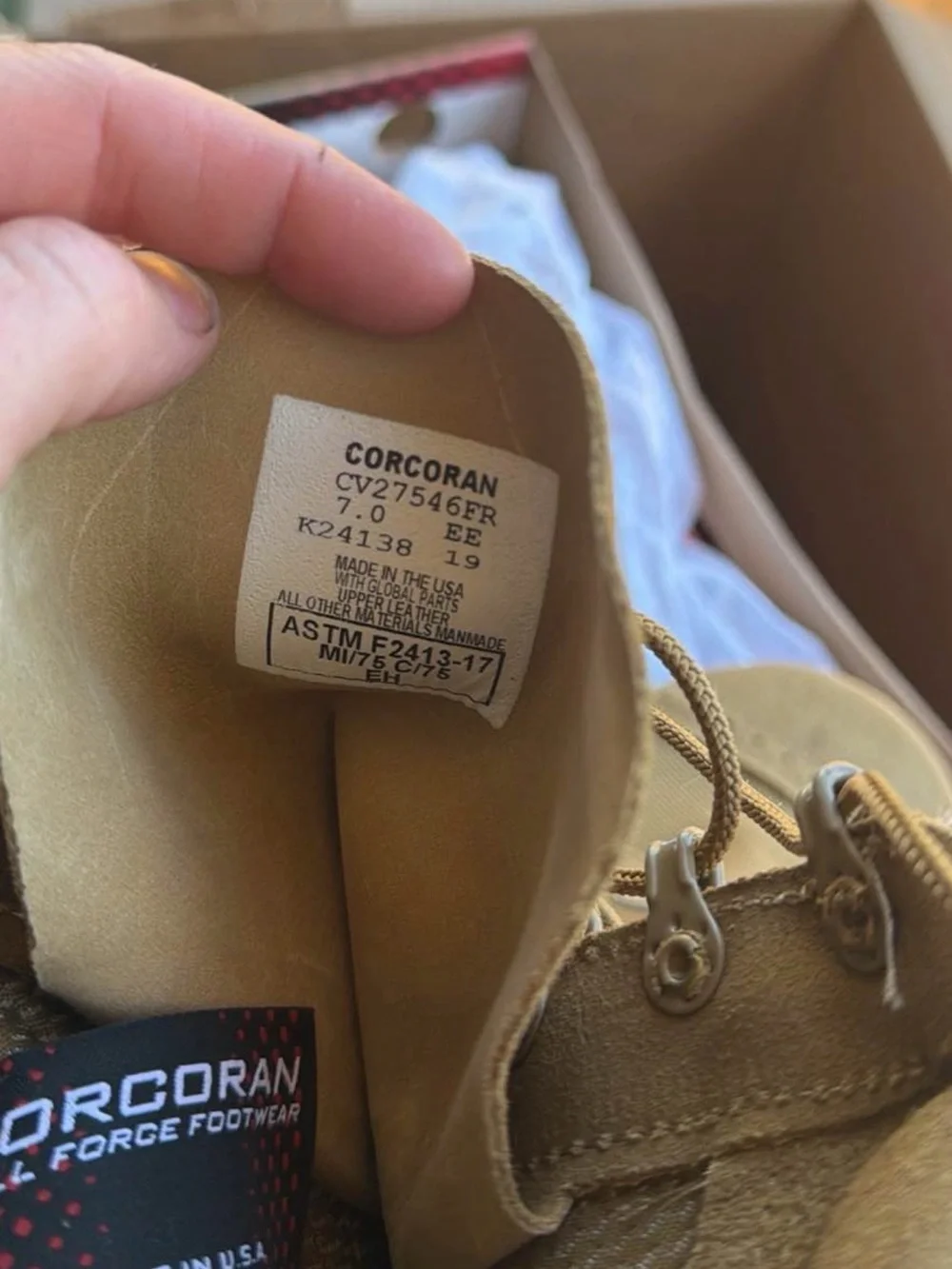 Tactical Men's Desert Tan Combat Boots